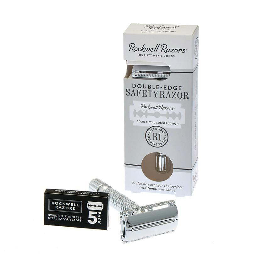 Ultimate Shaving Set - Stand, Rockwell Butterfly Razor & Shaving Brush